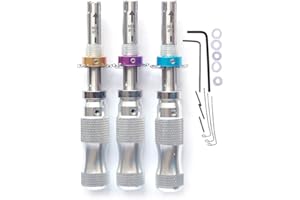 Loboo Idea 3-częściowy zestaw wytrychów rurowych, 7 pinów regulowanych wytrychów rurowych 7,00 mm, 7,5 mm, 7,8 mm (HUK)