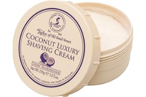 Taylor of Old Bond Street Coconut Shaving Cream 150g, Unisex Shaving Cream and Soap