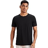 Amazon Brand - Symbol Men's Solid Cotton T Shirt | Round Neck | Half Sleeve | Plain-Regular Fit (Available in Plus Sizes)