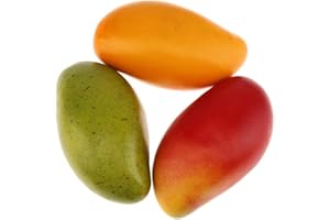 Gresorth 3pcs Artificial Lifelike Mango Decoration Fake Fruit Home Party Kitchen Table Food Show