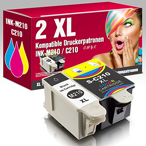 ms-point® 2 kompatible Druckerpatronen für Samsung CJX-1000 CJX-1050W CJX-2000FW Patronen kompatibel zu INK-M210 INK-C210 INK-M215