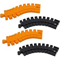 4 Vías Flexibles De Tren De Madera – Rieles De 14.2 Cm, Compatibles Con Brio, Curvas De 90°