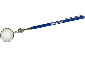 AB Tools-US Pro 5cm Telescopic Extending Inspection Mirror Rubber Grip Size 75-405mm Long AT906