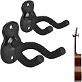 JXAurix 2PCSsupport de guitare mural,Accroche Guitare Mural | Support Guitare Mural Noir,Supports Mural pour Guitare en Métalpour guitare acoustique,guitare classique