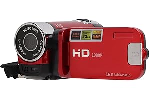 Greensen Caméscope de Caméra Vidéo Numérique 4K 48MP, Enregistreur Vidéo de Caméra à Zoom Numérique 16X Caméra Vidéo à écran Rotatif de 2,7 Pouces à 270 ° pour Les Débutants et Les