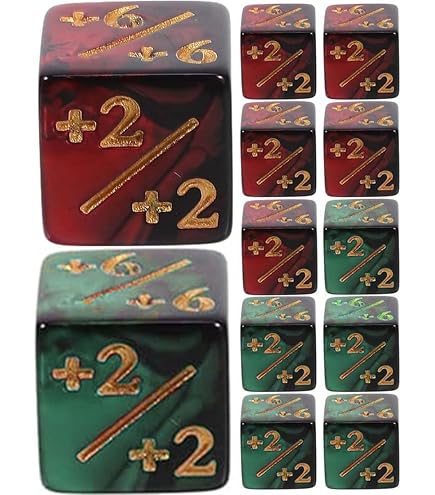 48 Dadi D6 Per Magic The Gathering – Token Di Fedeltà, Neri E Bianchi, Per Giochi Di Carte E Da Tavolo
