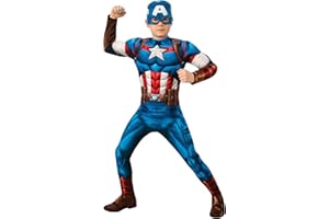 Rubie's Official Captain America Childs Costume, Kids Fancy Dress