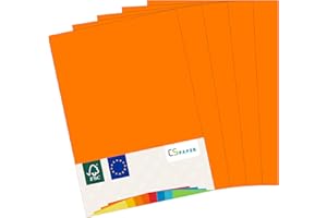 ‎CS WEBKONTOR MADE IN EU 50 Blatt farbiges Papier ORANGE A4 80 g/m² CS Paper - Druckerpapier, Kopierpapier, Universalpapier zum Drucken, Basteln & Falten im Format DIN A4. Papier für den Heim- & Bürobedarf