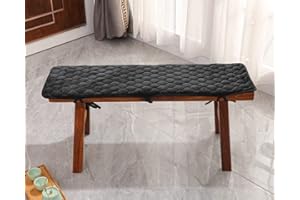 GGOTY Coussin de banc épais 2/3 places, coussin doux 100/120 cm, coussin long pour chaise de banc salle à manger, terrasse, jardin (120 x 25 cm, C)