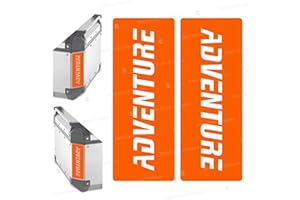 BLACK DOVES 2 adhesivos reflectantes compatibles con Givi Monokey Trekker Outback Baúl de aluminio Top Case 37 42 48 L (color naranja)