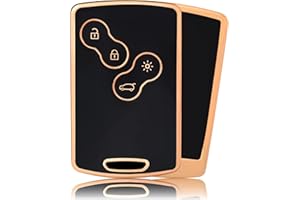 OFFCURVE Car Key Cover Car Key Case Key Fob Cover Car Key Protector 4 buttons Compatible with Renault Clio Scenic Megane Duster Sandero Captur Twingo Koleos Espace Fluence Kadjar Kangoo Laguna