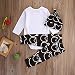 Baby Boys Girls Cotton Jumpsuit Babysuit Romper+Bear Printed Pants+Hat Summer Outfit Set (0-3M, white)