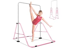 ‎ORIENTOOLS ORIENTOOLS Kinder Gymnastikstange Höhenverstellbare horizontale Stangen Faltbar Gymnastik Junior Training Bar für Zuhause
