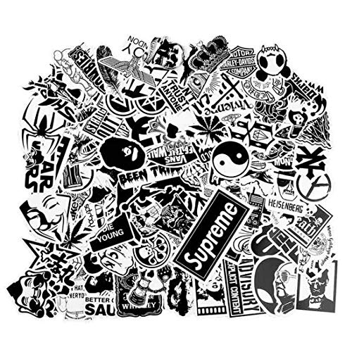 StickerFactory Pegatina de 100 Piezas para monopatín Snowboard Impermeable Vintage Vinilo Pegatina Graffiti Laptop Equipaje Coche Bicicleta Maleta