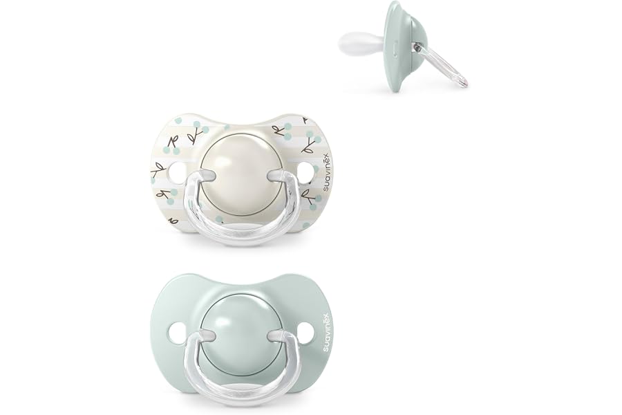 Suavinex, Pack de 2 Chupetes para Bebés 0/6 Meses y Recién Nacidos, con Tetina Fisiológica de Silicona SX Pro Simétrica, Plan