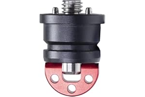 IFOOTAGE Adapter do szybkiego zwalniania, magiczne ramię adapter do szybkiego zwalniania ze śrubą 1/4" 3/8" do świateł LED, mikrofonów, monitorów, kamer wideo