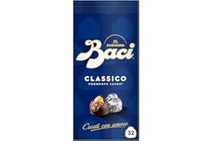 BACI PERUGINA Classico Cioccolatini Fondenti ripieni al Gianduia, Sacchetto 400g