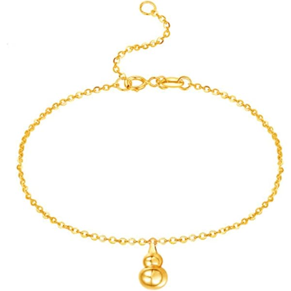 Echte 14kt Gelbgold Diamantgeschliffene Herzen 9 Zoll Plus 1 Zoll Ext
