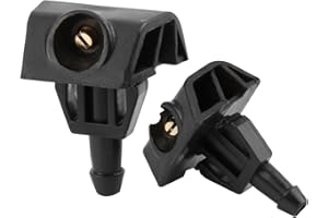 MSMXCS 2 Pack Windscreen Washer Jet,Windshield Washer Nozzles Kit Replacement for Nissan X-Trail T31 T32 2007-2021,Juke 2010-2018,Note 2004-2011,Leaf Murano Tiida Wiper Spray Washer Wiper Blades Accessories