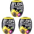 DYLON Washing Machine Fabric Dye Pod for Clothes & Soft Furnishings, 350g – Sunflower Yellow (Pack of 3)