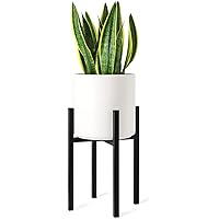 Mkouo Pflanzenständer Mid Century Modern Tall Blumentopf Steht Indoor Outdoor Metal Potted Plant Holder, Plants Display…
