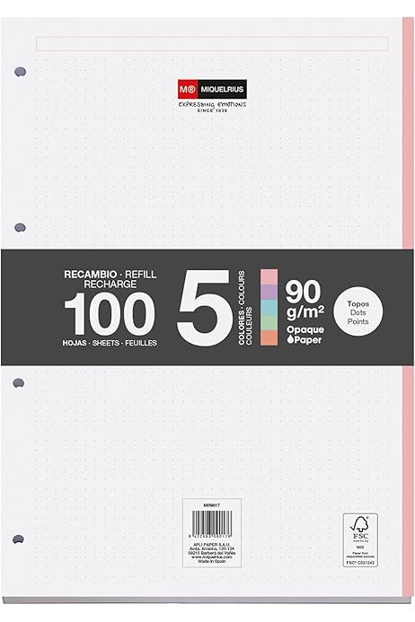 Quaderno Miquelrius A4 A Griglia - Design Fiori Primaverili, Righe, Per Scuola O Ufficio - Foto 2