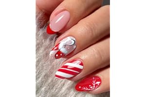 JMEOWIO Autocollant Ongles UV Noel Gel Nail Stickers Semi-durci Stickers Ongle Nail Art Design Manucure