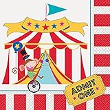 zirkuszelt mieten hamburg 16 Stück Karneval Zirkus Party Servietten