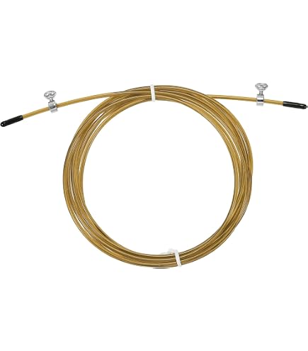 Lot De 4 Câbles De Remplacement Pour Corde à Sauter – 4,5 Mm X 3 M – Acier + PVC – Bleu – Pour Vitesse – Manchons Inclus