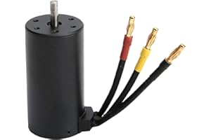 ZYZYZK RiToEasysports Motor sin escobillas RC, 2150KV 4 polos 5mm Eje RC Motor sin escobillas Motor de Coche RC Compatible con Coche Todoterreno 1/8 RC Monster