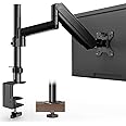 PUTORSEN Monitor Stand Desk Mount for PC LCD LED OLED 17-32 (43-81 cm), Gas Spring, Ergonomic Height Adjustable, Max Load 8 kg