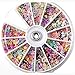 Teenxful Acrylic Manicure 3D Nail Art DIY Decoration Wheel 12 Grid Different Style Pearl