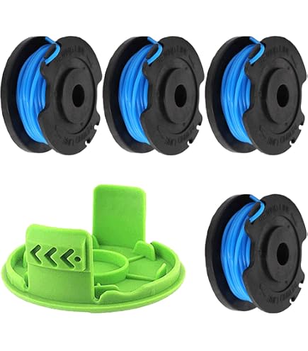 Bobinas De Hilo Para Cortacésped Greenworks - 4 Unidades, Doble Hilo, 2mm X 4.8m, Compatible 40V/80V