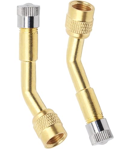 Set Estensione Valvole Pneumatici - Adattatori Rame 90° E Prolunghe Gomma 10cm/15cm - Foto 3