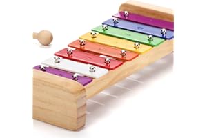 SCHMETTERLINE Holz-Glockenspiel Set mit Holzschlägeln & Notenheft inkl. - Musikinstrument für Kinder ab 3 Jahren - Fördert musikalische Früherziehung & Kreativität