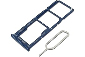 Eonpam Dual SIM Karte Rahmen für Samsung Galaxy M32 SM-M325F Card Tray SIM Kartenhalter Slot Schlitten Halter + SIM Pin(Blau)