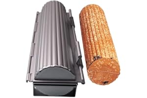 QCSTORE Moule rond en alliage d'aluminium anti-adhésif pour toast