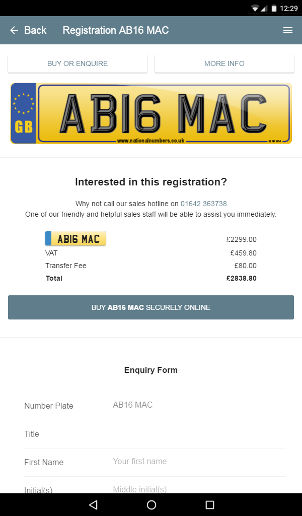 Number Plates Amazon.co.uk Appstore for Android