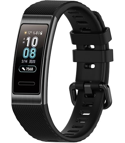Bobo Cinturino Di Ricambio In Silicone Per Huawei Honor Band 2/2 Pro (ERS-B19/B29) – Nero Con Viti E Cacciavite