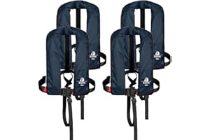 ‎12SKIPPER 12skipper 4er-Set Automatik-Rettungswesten 165N ISO mit Waistbelt