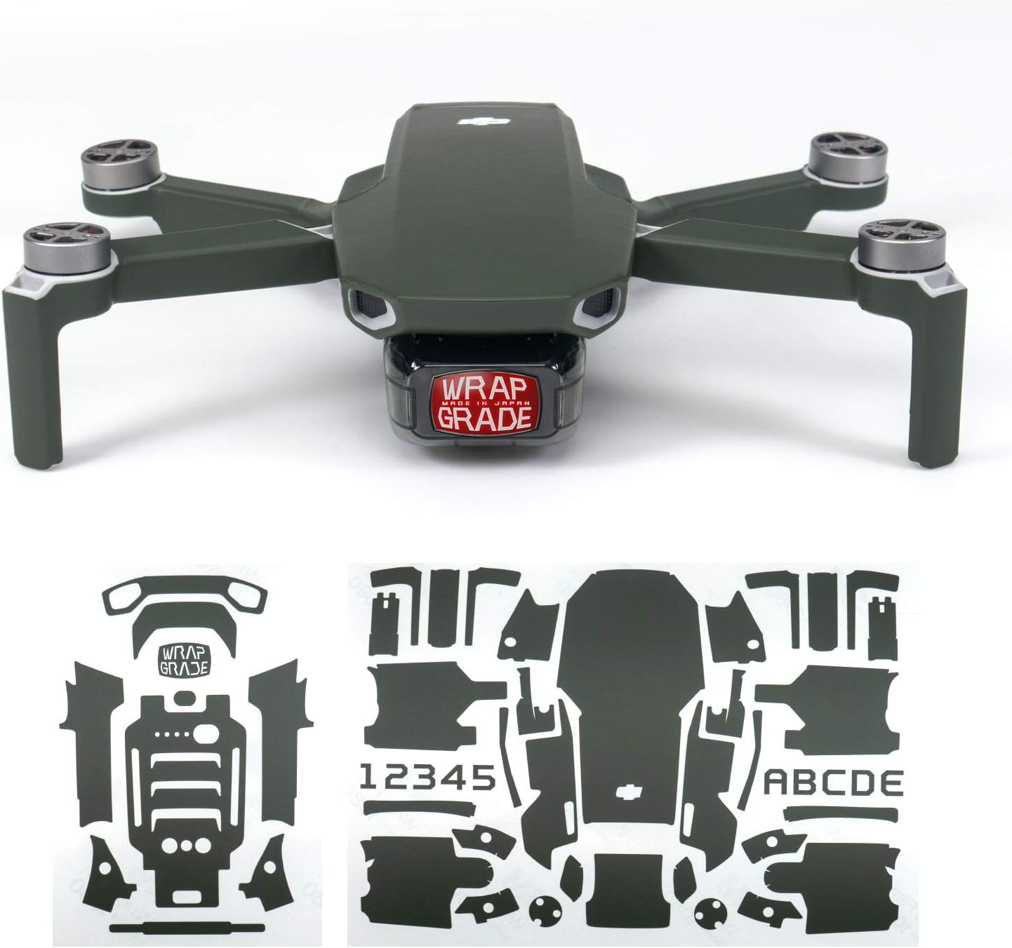Wrapgrade Skin Compatible con dji Mavic Mini (Army Green)