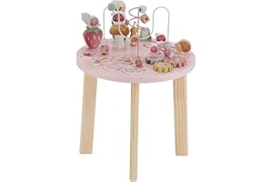 ‎LITTLE DUTCH Little Dutch 7341 Holz Aktivitätstisch/Spieltisch - Fairy Garden rosa