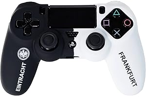 FANTROLLER Offiziell lizensierte Schutzhülle kompatibel für PS4 Controller Zubehör Eintracht Frankfurt Anti-Rutsch Schutzhülle Skin Case für FIFA und Bundesliga Fans