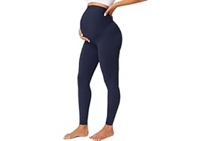 BAYDI Maternity Leggings Over Bump Gym Leggings Belly Support Sports Leggings Pregnancy Workout Leggings Buttery Soft Yoga Pants