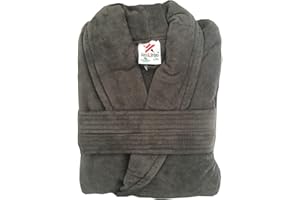 Stars and Stripes Peignoir de bain en coton éponge bio écologique et durable Gris anthracite