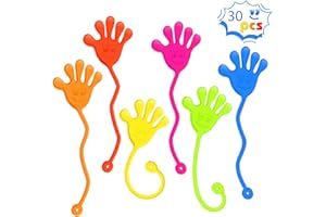 VDFJEK 30Pcs Sticky Hands, Sticky Hands Toy, Sticky Hand, Sticky Toys, Sticky Men, Sticky Man, Sticky Fingers, Fun Toys Kids Birthday Party Favor Gifts For Kids Party Supplies(Color Random)