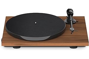 Pro-Ject E1, Plug & Play Entry Level Record Player with OM5e and 33/45 Electronic Speed Switch (Walnut)