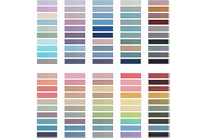 damoguin 2000 Stück Haftstreifen, 10 Set kleine selbstklebende Haftnotizen, Transparent Sticky Notes, Klebezettel die als Tabs for Books und Index Annotating Tabs (Bunt)