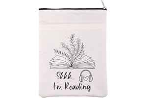 BAUNA Housse de livre pour lecteur de livre audio - Cadeau audiophile - Pour les amateurs de livres - Cadeau pour Bibliophile - Livre Nerd (Shhh Reading BM)