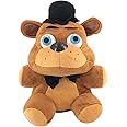 Ksopsdey Fre-Edy Doll,Big Brown Bear Doll,Five Nights At Fred-Dy's Plush Toy Bear,Bear Toys Plush,Fre-Edy Bear Figure,Classic Bear Plush,Bear Soft Plush Toy,Bear Plush Gifts,25 Cm Baby Doll